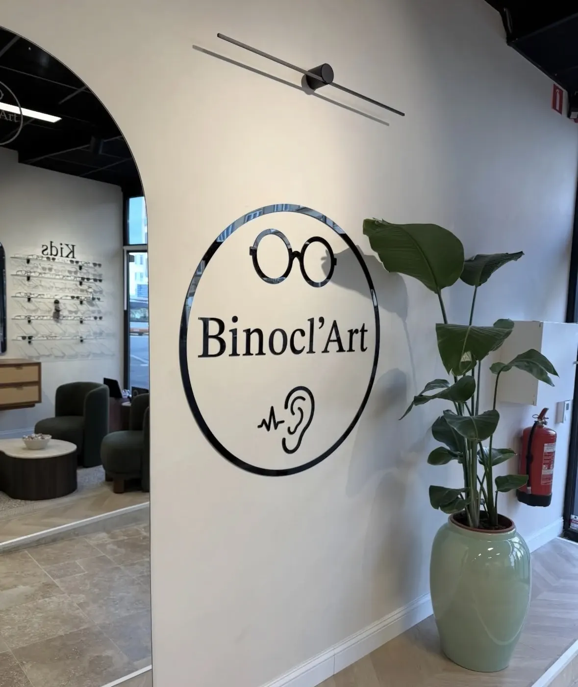 Binocl-Art logo mural intérieur