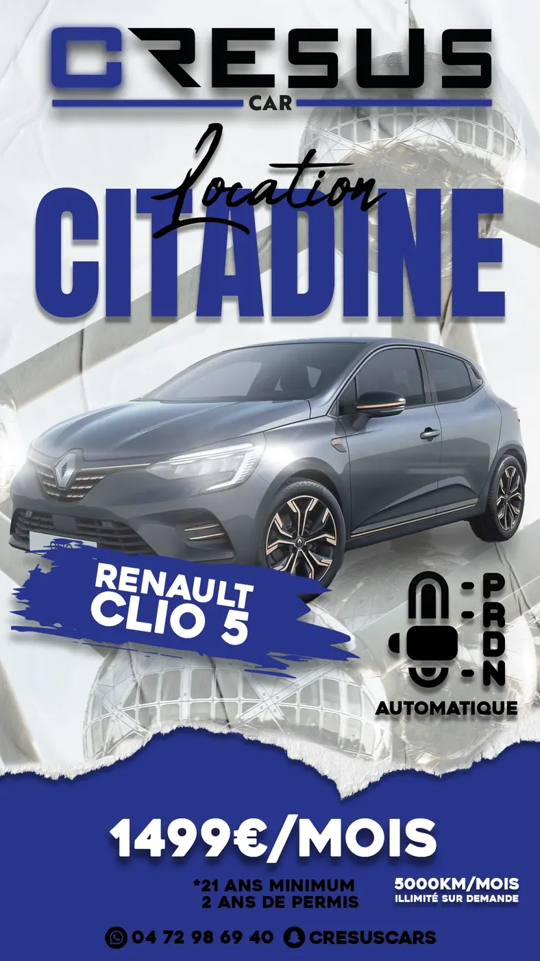 Crésus Car - Visuel design 1