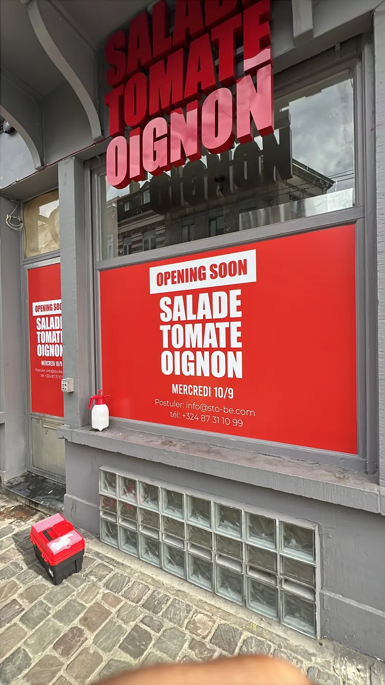 Enseigne extérieure Salade Tomate Oignon