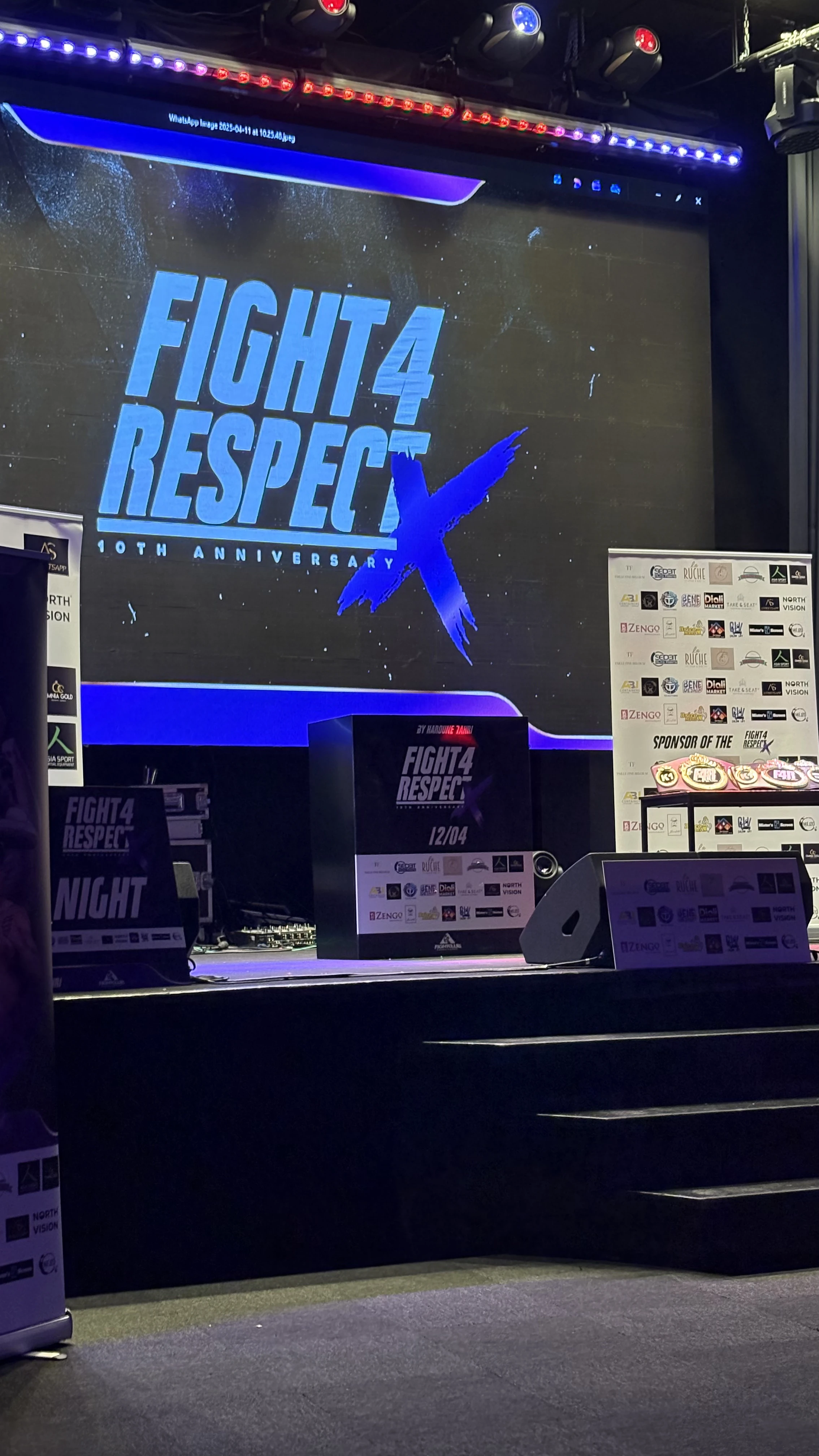 Fight 4 Respect signalétique événementielle scène