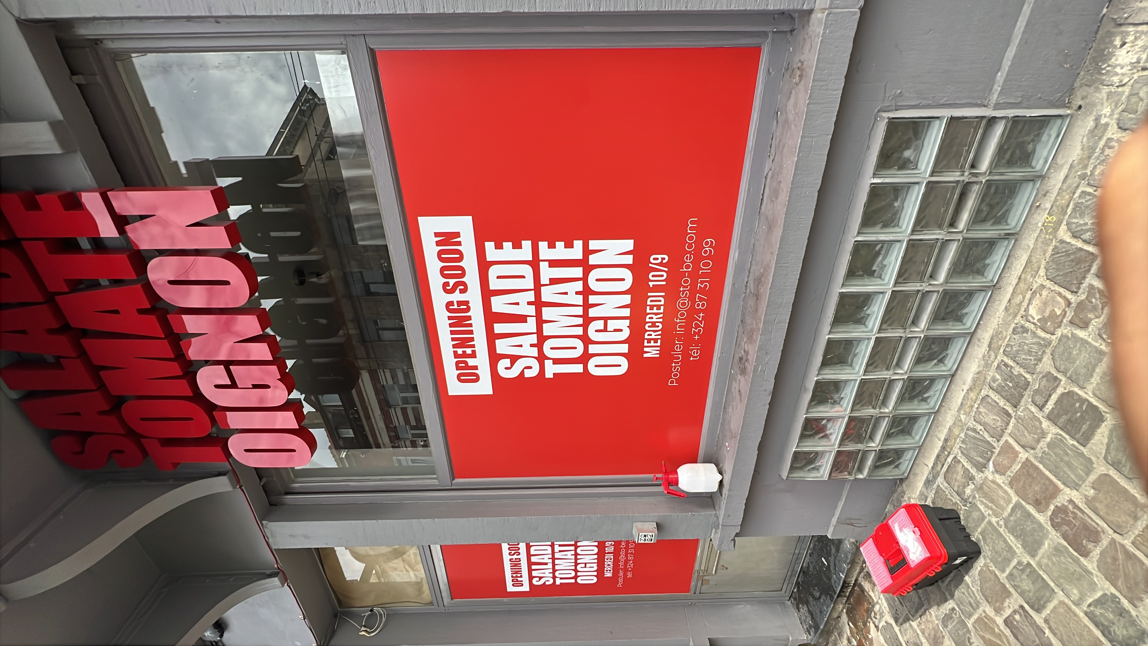 Enseigne extérieure Salade Tomate Oignon