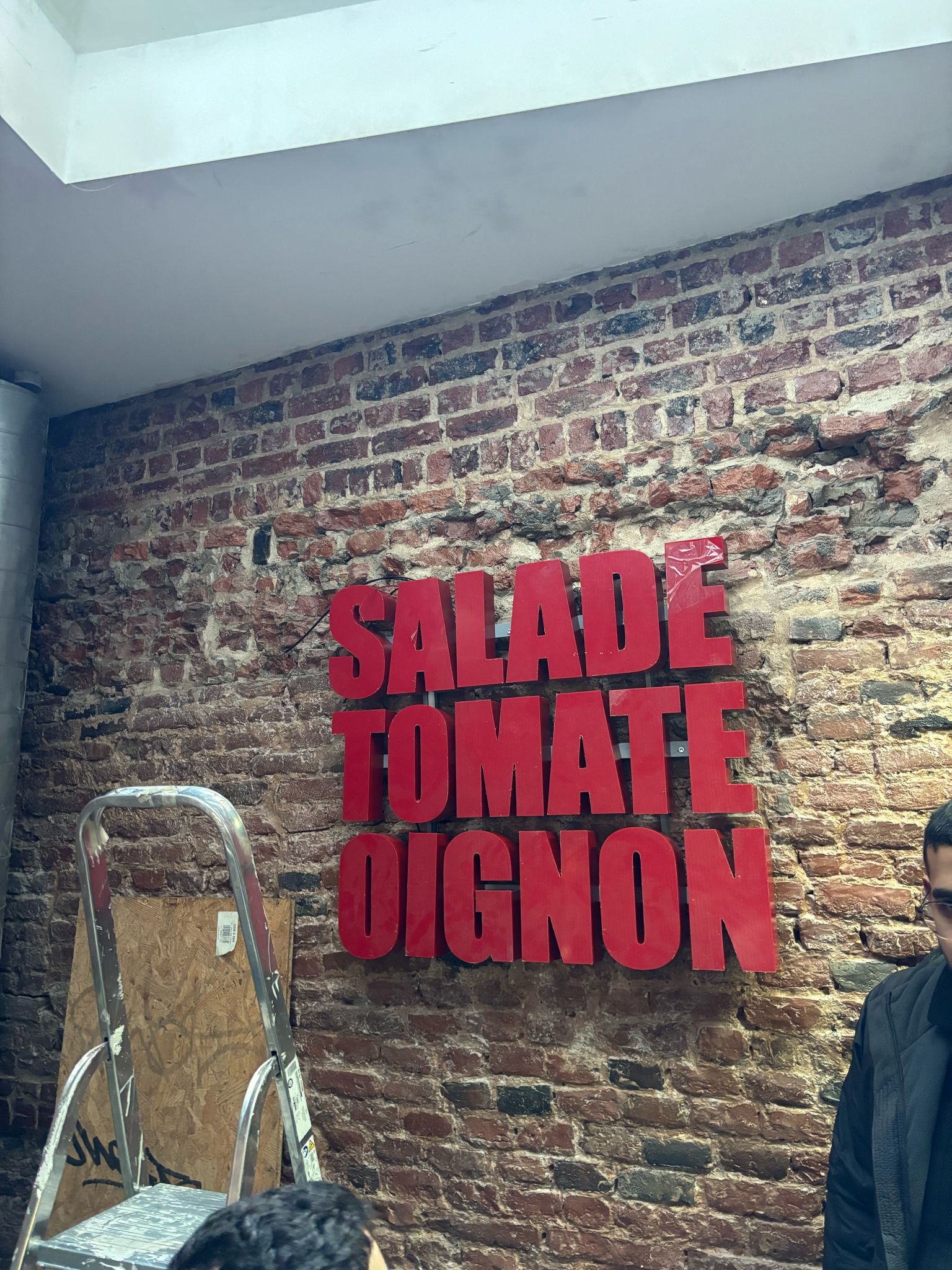 Enseigne intérieure Salade Tomate Oignon